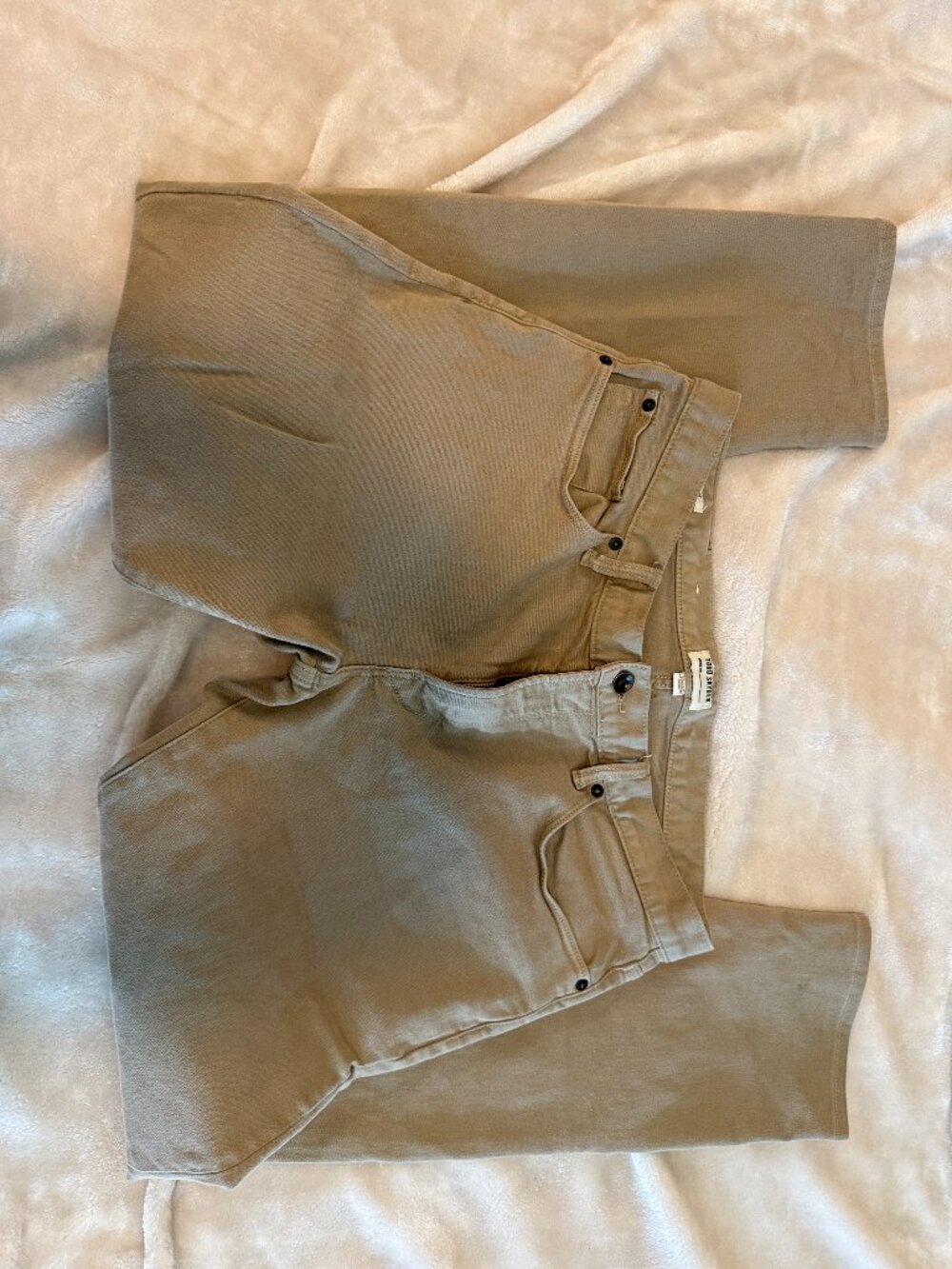 Todd Snyder Stretch 5 Pocket Chinos in Tan Khaki 32 x 32 Slim Fit Perfect Pants